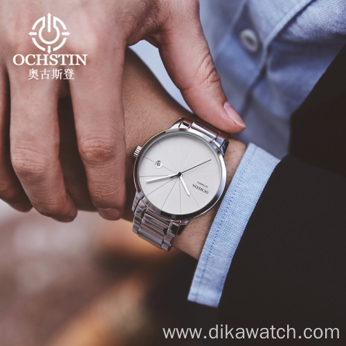 OCHSTIN 2025 Top Luxury Watch Automatic Mechanical Wristwatch Men Reloj Hombre Fashion Rose Gold Full Stainless Steel Watches